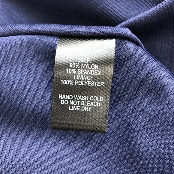 Lulus Absolutely Adorable Lace Backless Skater Dress Navy Size Medium - Picture 7 of 10